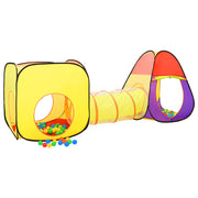 Vidaxl kinderspeeltent met 250 ballen 255x80x100 cm meerkleurig - afbeelding 2