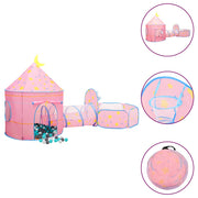 Vidaxl kinderspeeltent met 250 ballen 301x120x128 cm roze - afbeelding 1