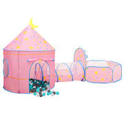 Vidaxl kinderspeeltent met 250 ballen 301x120x128 cm roze - afbeelding 2