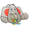 Vidaxl kinderspeeltent met 250 ballen olifant 174x86x101 cm grijs