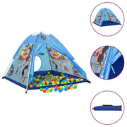 Vidaxl kinderspeeltent met 250 ballen 120x120x90 cm blauw - afbeelding 1