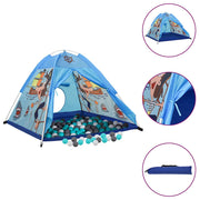 Vidaxl kinderspeeltent met 250 ballen 120x120x90 cm blauw - afbeelding 1