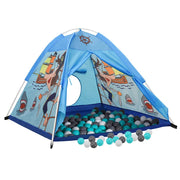 Vidaxl kinderspeeltent met 250 ballen 120x120x90 cm blauw - afbeelding 2