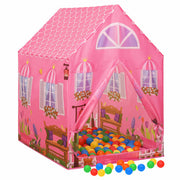 Vidaxl kinderspeeltent met 250 ballen 69x94x104 cm roze - afbeelding 2