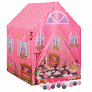 Vidaxl kinderspeeltent met 250 ballen 69x94x104 cm roze - afbeelding 2