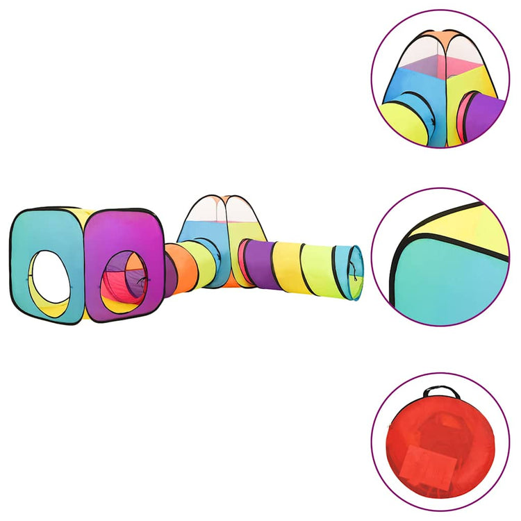 Vidaxl kinderspeeltent met 250 ballen 190x264x90 cm meerkleurig