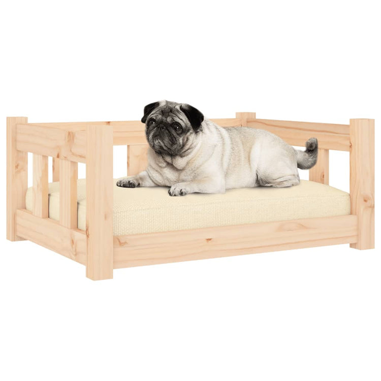 Vidaxl hondenmand 65,5x50,5x28 cm massief grenenhout