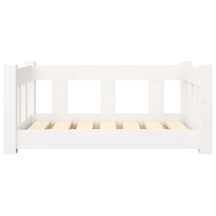 Vidaxl hondenmand 65,5x50,5x28 cm massief grenenhout wit