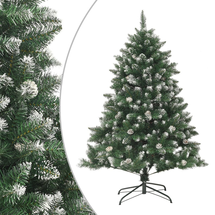 Vidaxl kunstkerstboom met standaard 120 cm pvc