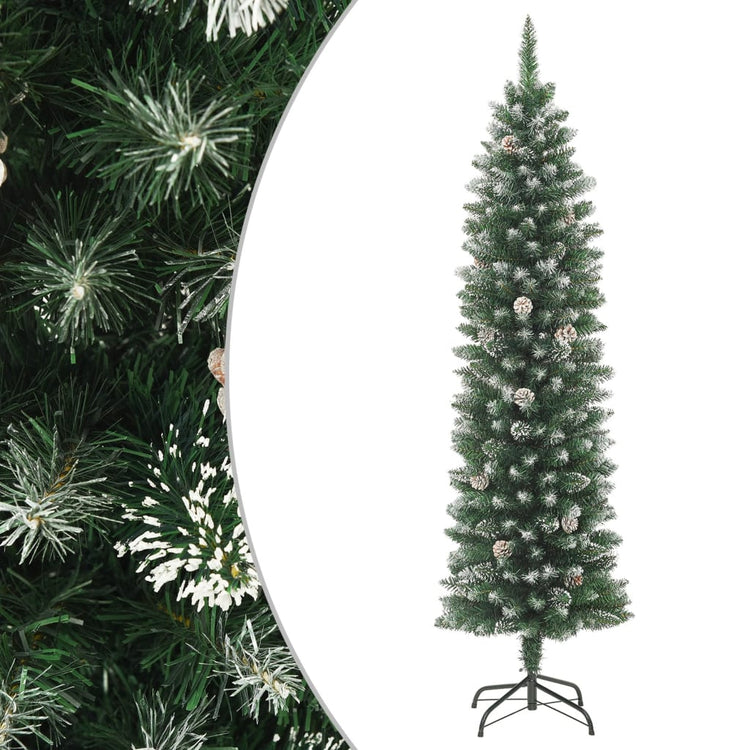 Vidaxl kunstkerstboom met standaard smal 120 cm pvc