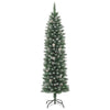 Vidaxl kunstkerstboom smal met standaard 210 cm pvc