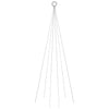 Vidaxl vlaggenmast kerstboom 108 led's warmwit 180 cm