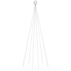 Vidaxl vlaggenmast kerstboom 108 led's koudwit 180 cm