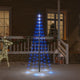 Vidaxl vlaggenmast kerstboom 108 led's blauw 180 cm
