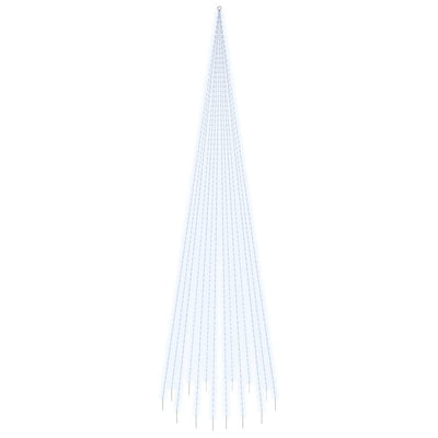 Vidaxl vlaggenmast kerstboom 1134 led's koudwit 800 cm
