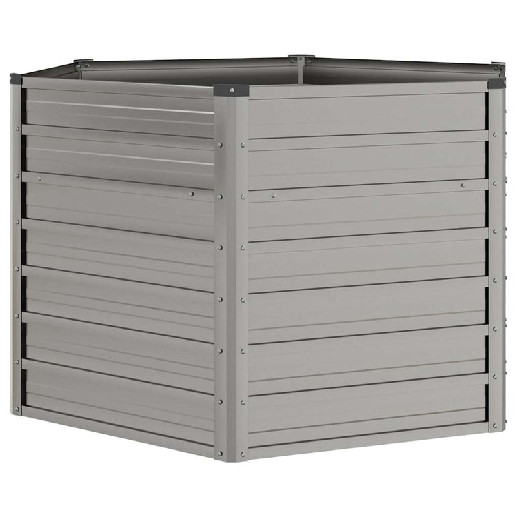 Vidaxl plantenbak verhoogd 129x129x77 cm cortenstaal roestig