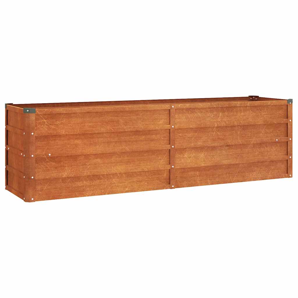 Vidaxl plantenbak verhoogd 160x40x45 cm cortenstaal roestig