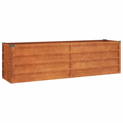 Vidaxl plantenbak verhoogd 160x40x45 cm cortenstaal roestig