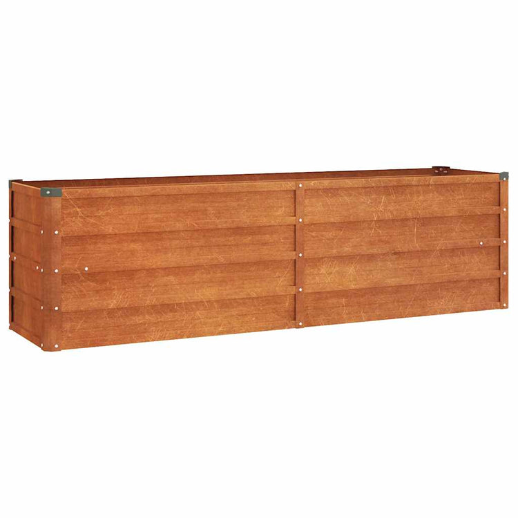 Vidaxl plantenbak verhoogd 160x40x45 cm cortenstaal roestig