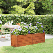 Vidaxl plantenbak verhoogd 160x40x45 cm cortenstaal roestig - afbeelding 1