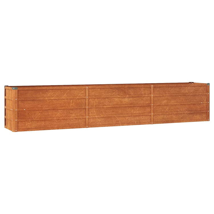 Vidaxl plantenbak verhoogd 240x40x45 cm cortenstaal roestig