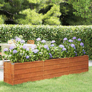 Vidaxl plantenbak verhoogd 240x40x45 cm cortenstaal roestig - afbeelding 1