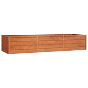 Vidaxl plantenbak verhoogd 240x80x45 cm cortenstaal roestig - afbeelding 2