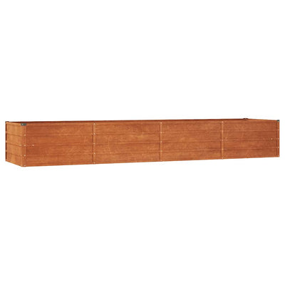 Vidaxl plantenbak verhoogd 320x80x45 cm cortenstaal roestig