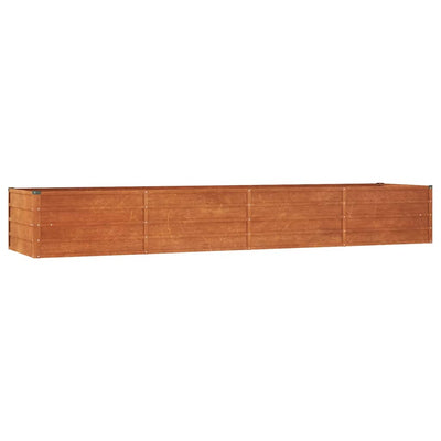 Vidaxl plantenbak verhoogd 320x80x45 cm cortenstaal roestig