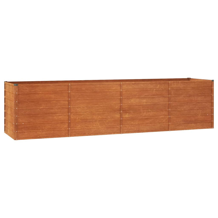 VidaXL Plantenbak verhoogd 320x80x77 cm cortenstaal roestig