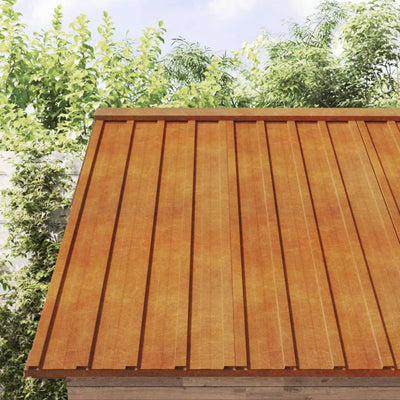 Vidaxl dakpanelen 12 st 60x44 cm cortenstaal roestig