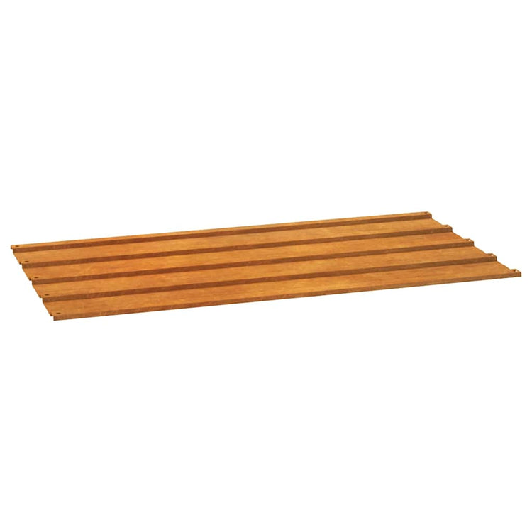 Vidaxl dakpanelen 12 st 80x44 cm cortenstaal roestig