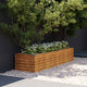 Vidaxl verhoogde tuinbak 194x50x36 cm cortenstaal