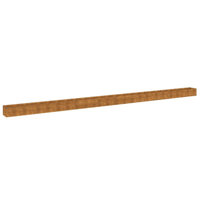 Vidaxl plantenbak verhoogd 960x50x36 cm cortenstaal