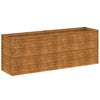 Vidaxl plantenbak verhoogd 196x50x69 cm cortenstaal