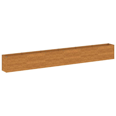Vidaxl verhoogde tuinbak 578x50x69 cm cortenstaal