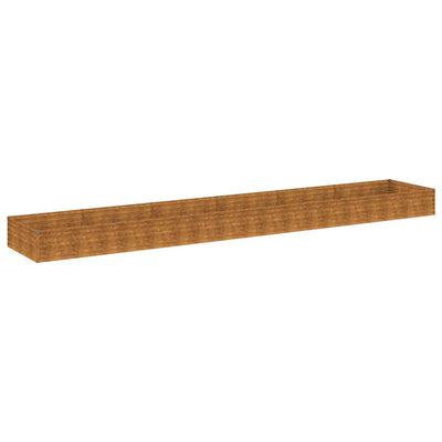 Vidaxl plantenbak verhoogd 579x100x36 cm cortenstaal