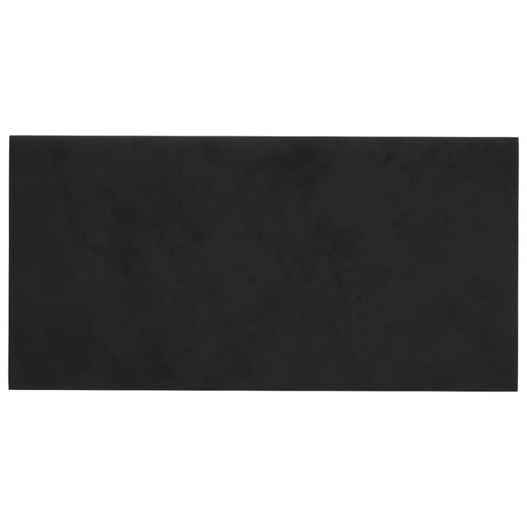 VidaXL Wandpanelen 12 st 2,16 m² 60x30 cm fluweel zwart