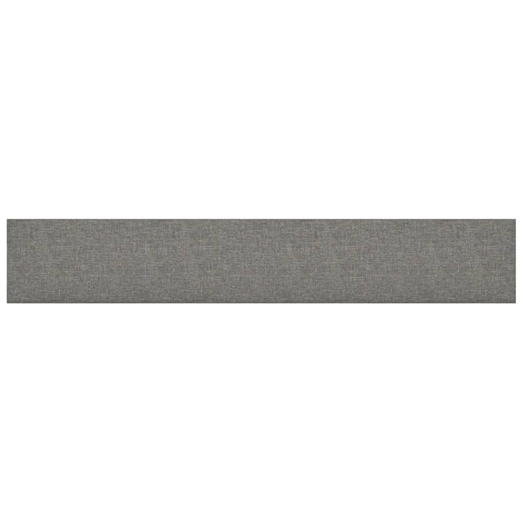 VidaXL Wandpanelen 12 st 1,62 m² 90x15 cm stof lichtgrijs