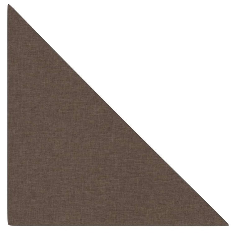 Vidaxl wandpanelen 12 st 0,54 m² 30x30 cm stof bruin