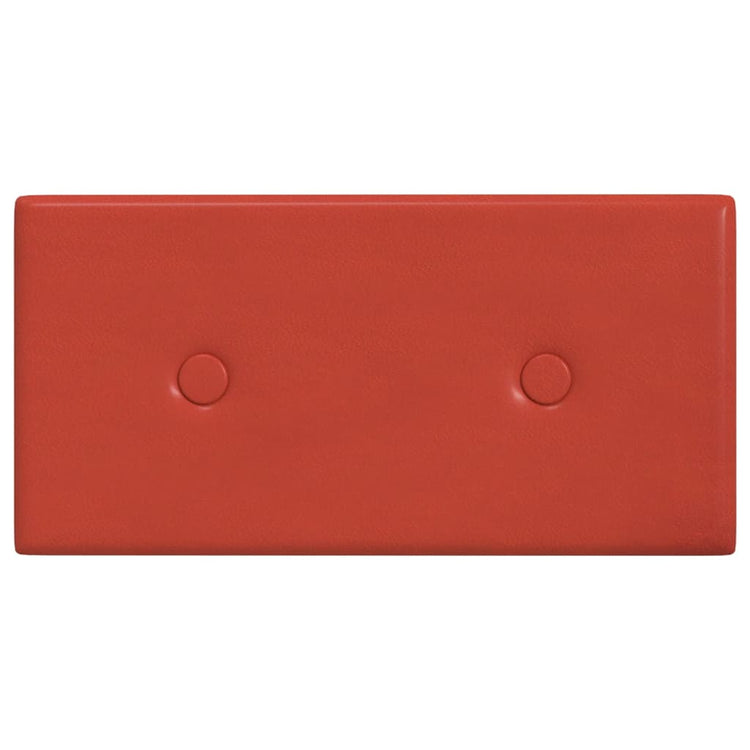 Vidaxl wandpanelen 12 st 0,54 m² 30x15 cm kunstleer rood