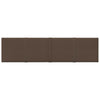 VidaXL Wandpanelen 12 st 1,08 m² 60x15 cm stof bruin