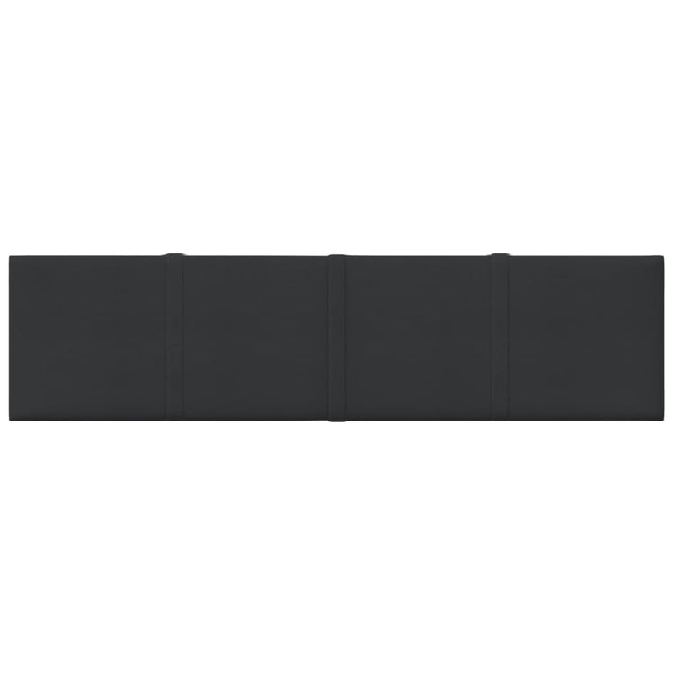 Vidaxl wandpanelen 12 st 1,08 m² 60x15 cm stof zwart