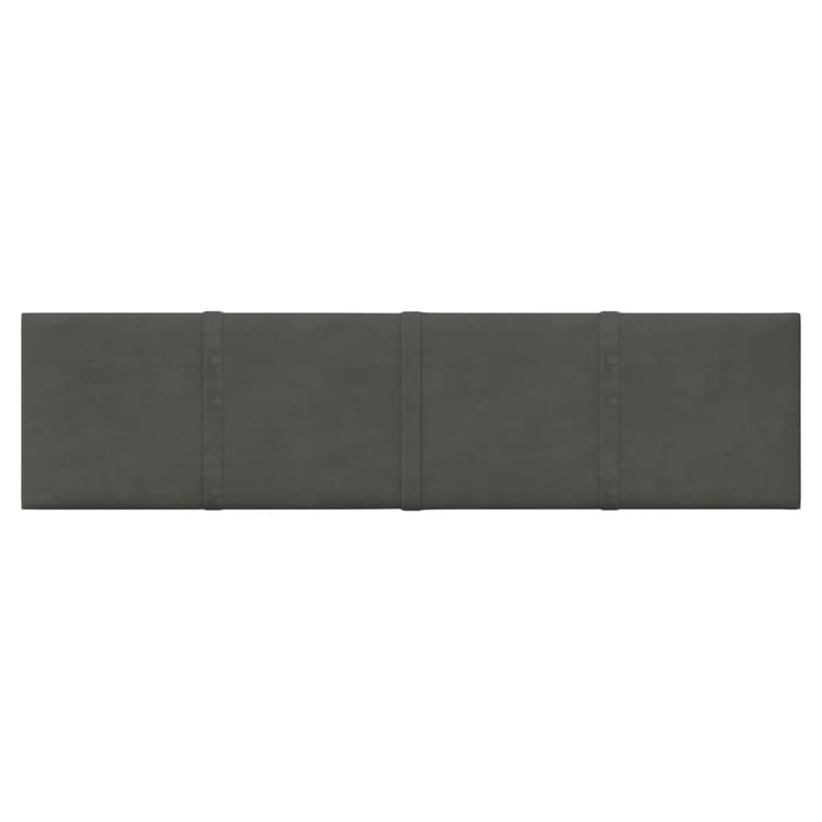 Vidaxl wandpanelen 12 st 1,08 m² 60x15 cm fluweel donkergrijs