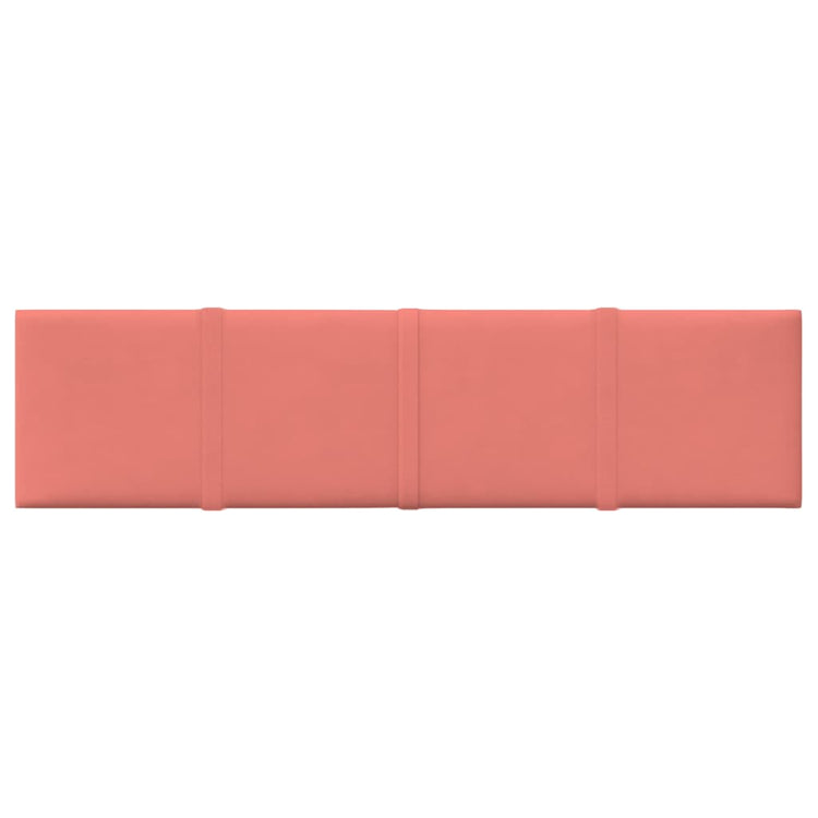 VidaXL Wandpanelen 12 st 1,08 m² 60x15 cm fluweel roze