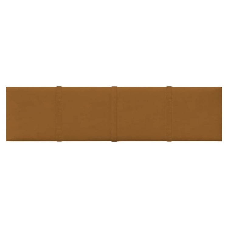 Vidaxl wandpanelen 12 st 1,08 m² 60x15 cm fluweel bruin