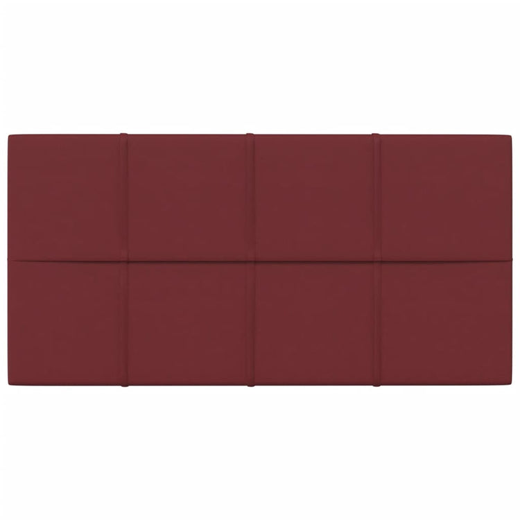 Vidaxl wandpanelen 12 st 2,16 m² 60x30 cm stof wijnrood