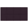 VidaXL Wandpanelen 12 st 2,16 m² 60x30 cm stof paars