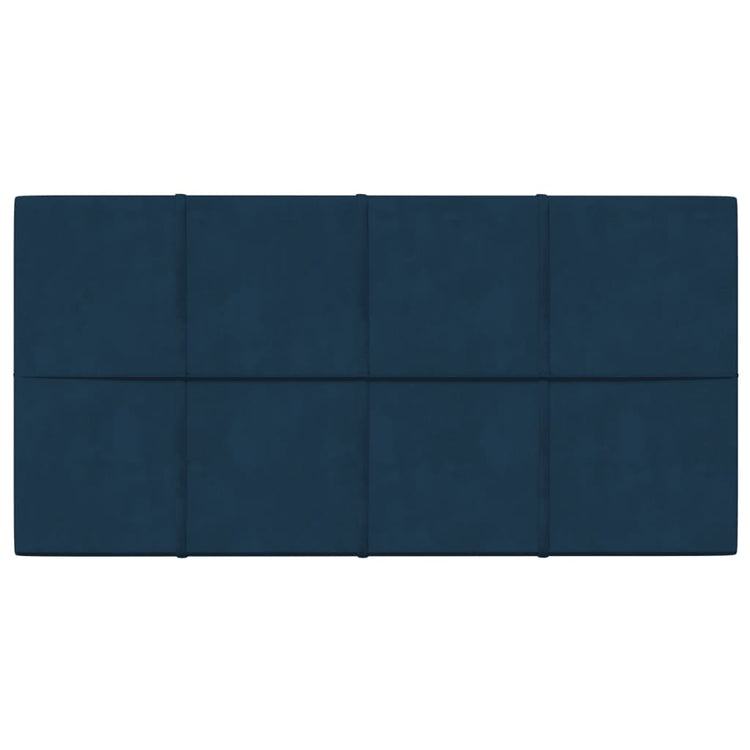 VidaXL Wandpanelen 12 st 2,16 m² 60x30 cm fluweel blauw