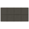 Vidaxl wandpanelen 12 st 2,16 m² 60x30 cm fluweel donkergrijs